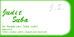 judit suba business card